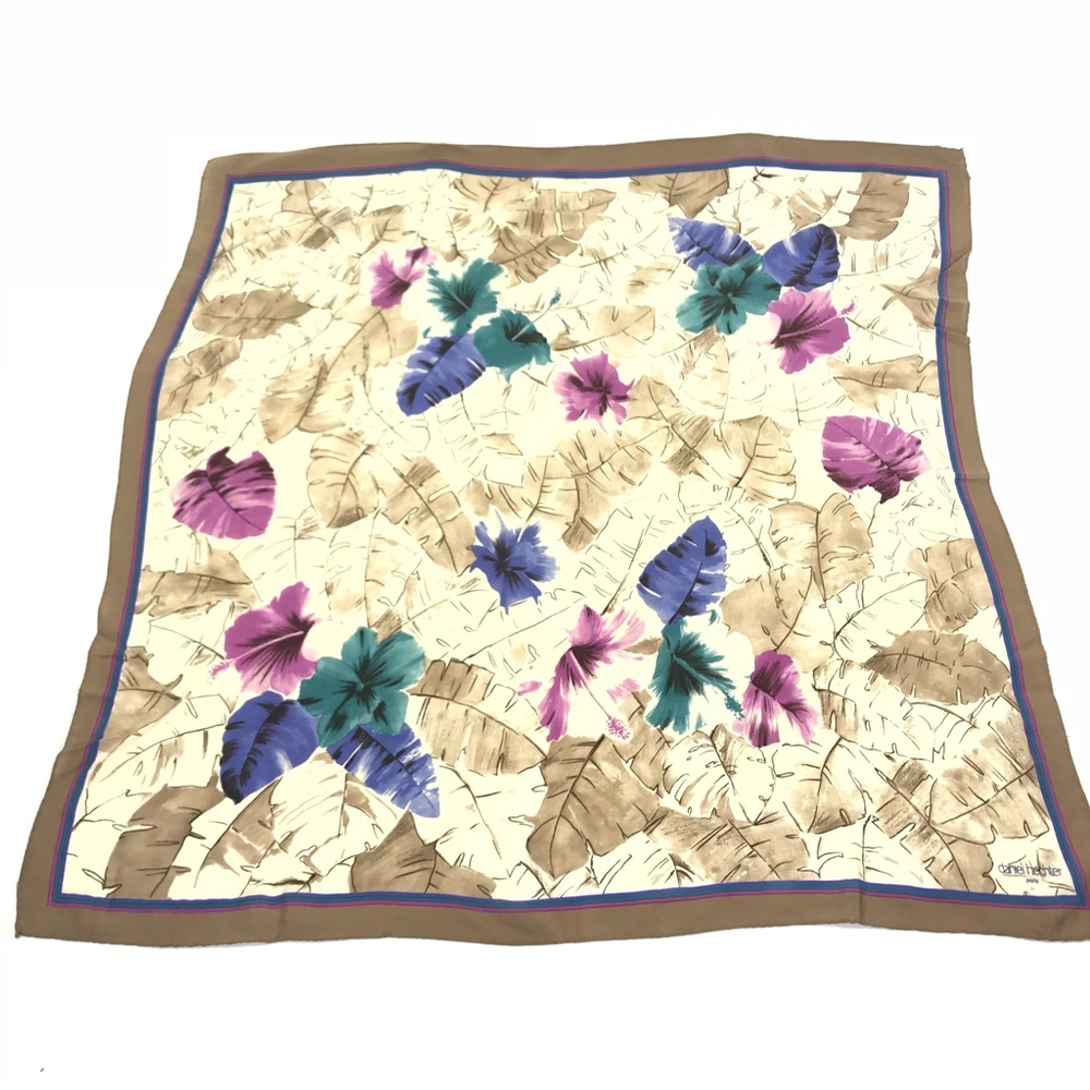 Daniel Hechter Silk Scarf Vintage Floral